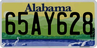 AL license plate 65AY628