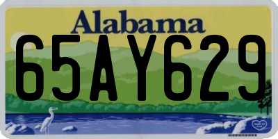 AL license plate 65AY629