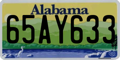 AL license plate 65AY633