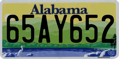 AL license plate 65AY652