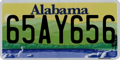 AL license plate 65AY656