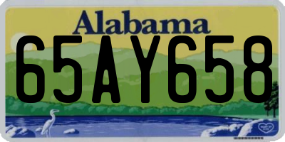 AL license plate 65AY658