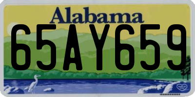 AL license plate 65AY659