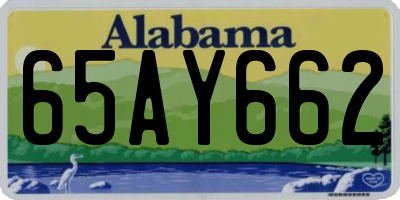 AL license plate 65AY662