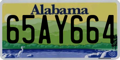 AL license plate 65AY664