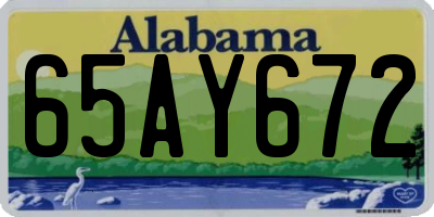 AL license plate 65AY672
