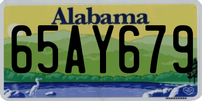 AL license plate 65AY679