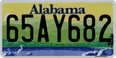 AL license plate 65AY682