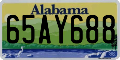 AL license plate 65AY688