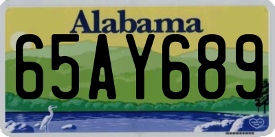 AL license plate 65AY689
