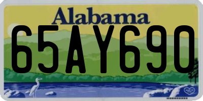 AL license plate 65AY690