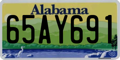 AL license plate 65AY691