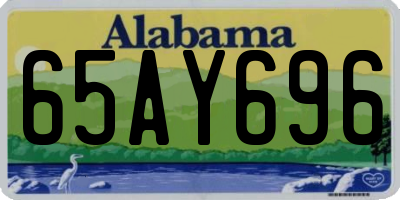 AL license plate 65AY696