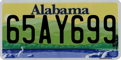AL license plate 65AY699