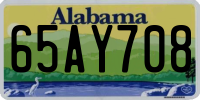 AL license plate 65AY708