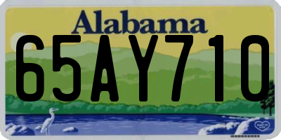 AL license plate 65AY710