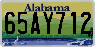 AL license plate 65AY712