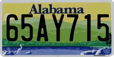 AL license plate 65AY715