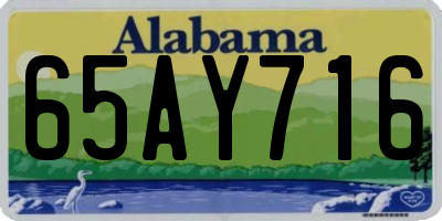 AL license plate 65AY716