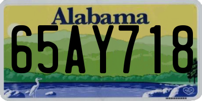AL license plate 65AY718