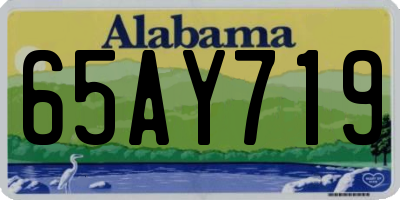 AL license plate 65AY719