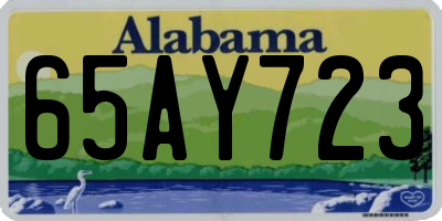 AL license plate 65AY723