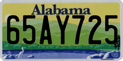 AL license plate 65AY725