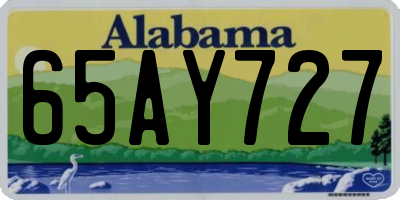 AL license plate 65AY727
