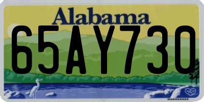 AL license plate 65AY730