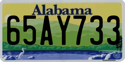 AL license plate 65AY733