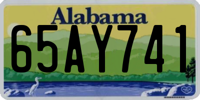 AL license plate 65AY741