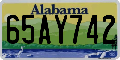 AL license plate 65AY742
