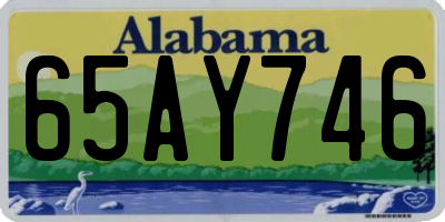 AL license plate 65AY746