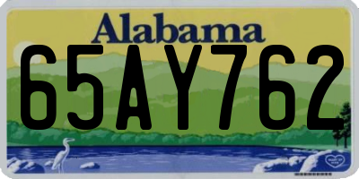 AL license plate 65AY762