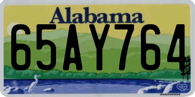 AL license plate 65AY764