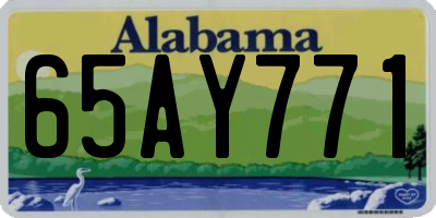 AL license plate 65AY771
