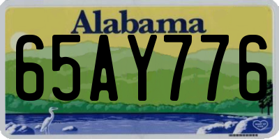 AL license plate 65AY776