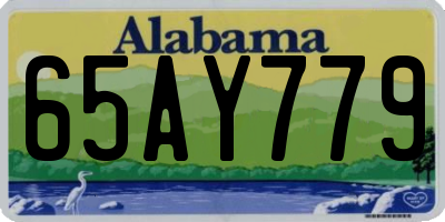 AL license plate 65AY779