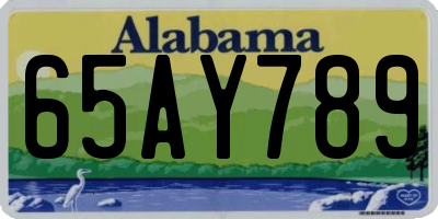 AL license plate 65AY789