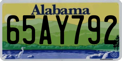 AL license plate 65AY792
