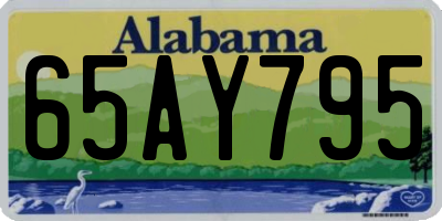 AL license plate 65AY795