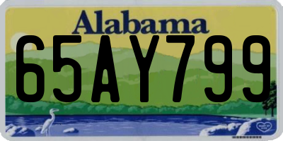 AL license plate 65AY799