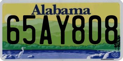 AL license plate 65AY808