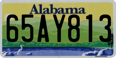 AL license plate 65AY813