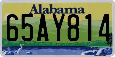 AL license plate 65AY814