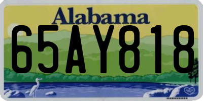 AL license plate 65AY818