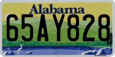 AL license plate 65AY828