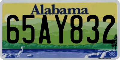 AL license plate 65AY832