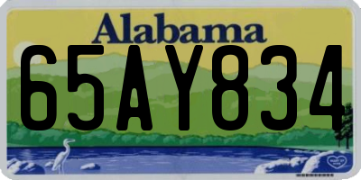 AL license plate 65AY834