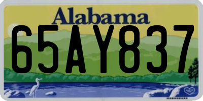 AL license plate 65AY837